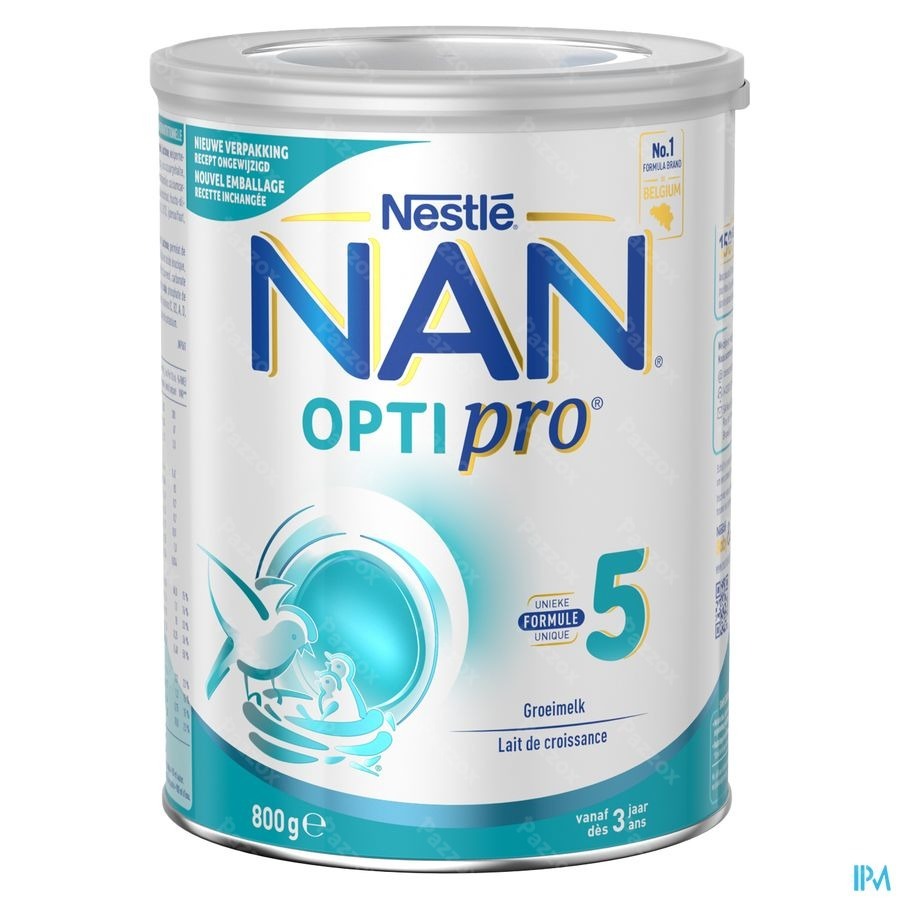 NAN Optipro 5 Lait de Croissance Enfant 3+ Ans 800g