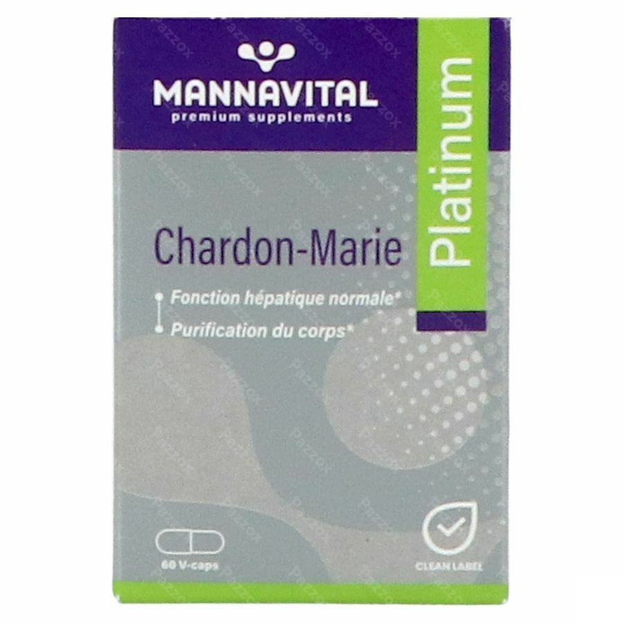 Mannavital Mariadistel Platinum V-caps 60