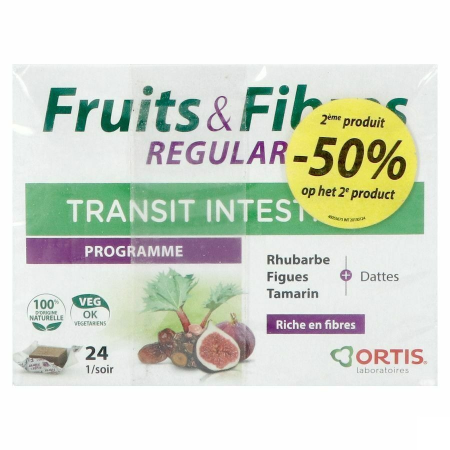 Ortis Fruits et Fibres 2x24 cubes 2ième -50%