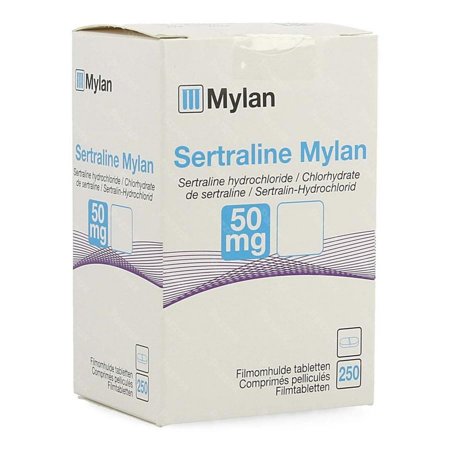 Sertraline Mylan 50mg Comp Pell 250 Fl Hdpe