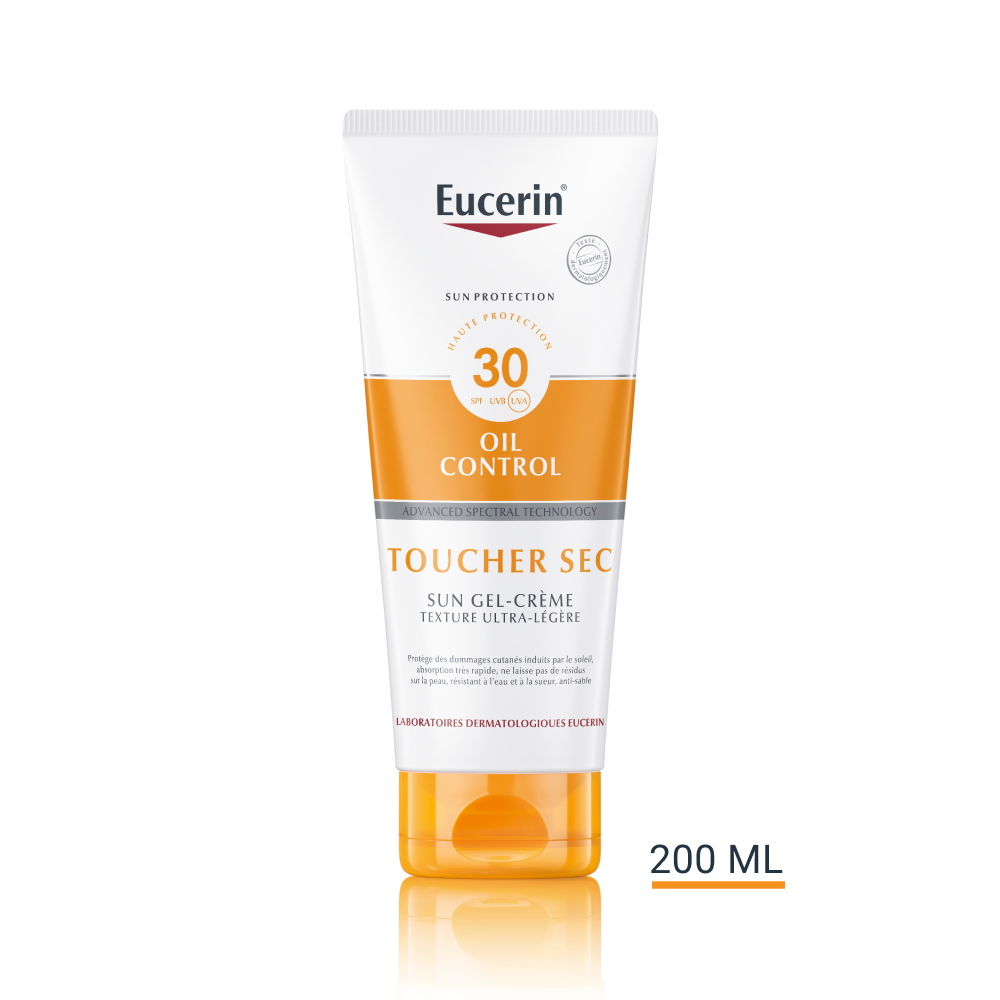 Eucerin Sun Oil Control Toucher Sec Gel-Crème Texture Ultra-Légère SPF30 200ml