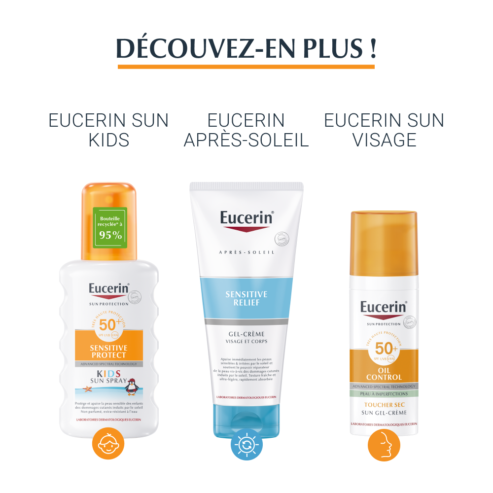 Eucerin Sun Oil Control Toucher Sec Gel-Crème Texture Ultra-Légère SPF30 200ml