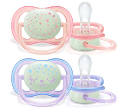 Philips Avent Sucette Air Night Girls 2  Pi&egrave;ce(s) +0m