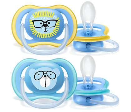 Philips Avent Sucette +18m Air Boy Lion Ours