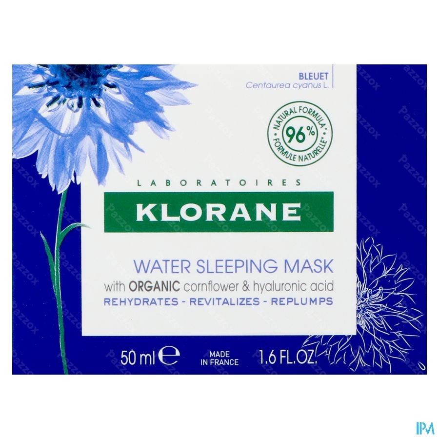 Klorane Visage Bleuet Bain Hydra Nuit 50ml