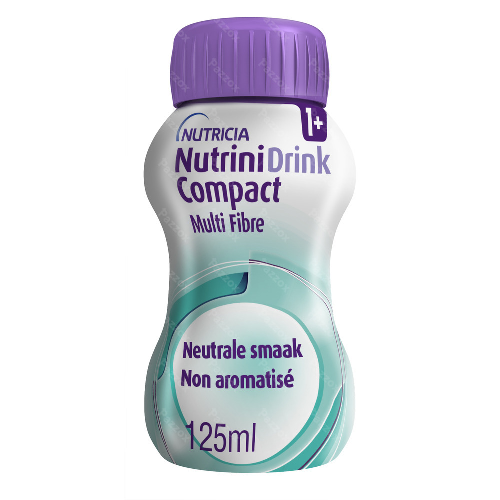 NutriniDrink Compact Multi Fibre Goût Neutre Bouteilles 4x125ml