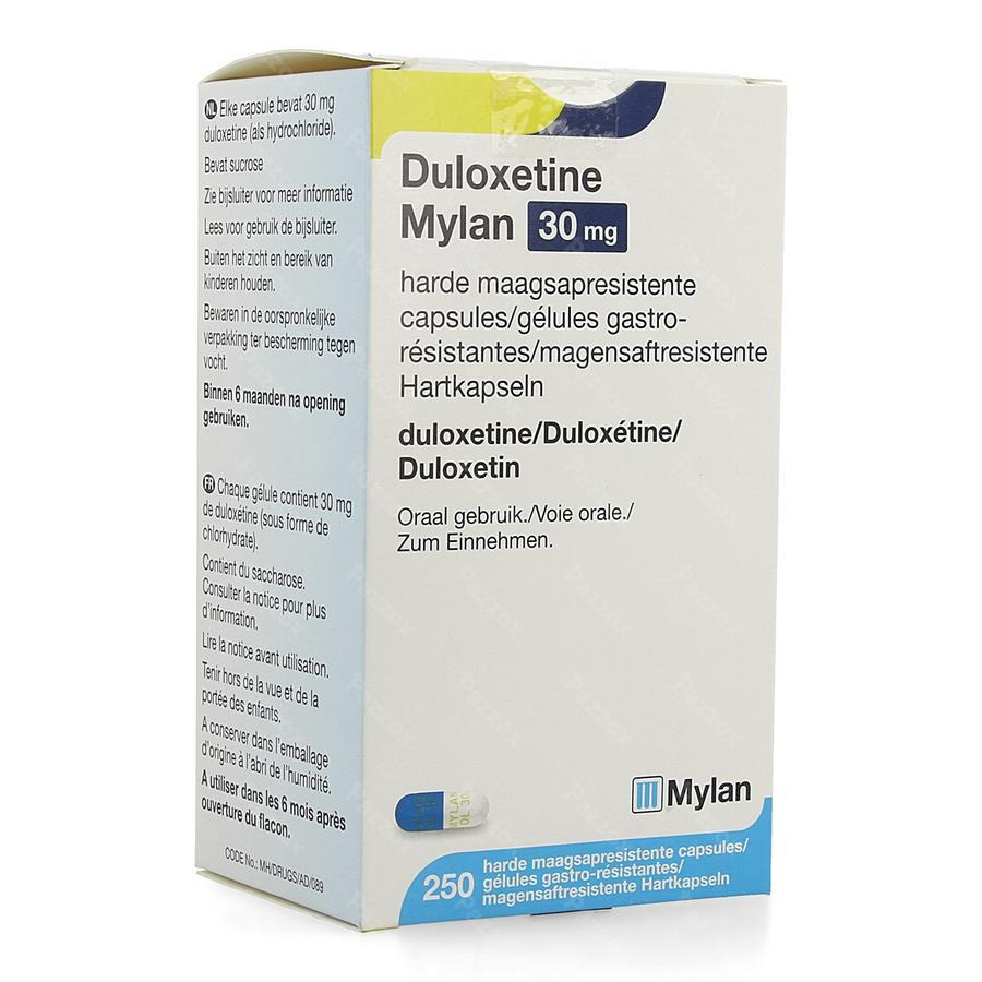 Duloxetine Mylan Gastro Res. Caps 250x30mg Fl Hdpe