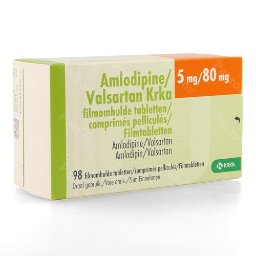 Amlodipine Valsartan Krka 5mg/ 80mg Comp Pell 98 Pazzox