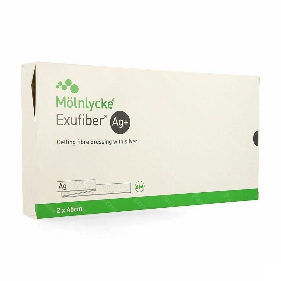 Exufiber Ag Gel.fibre Dressing St Meche 2,0x45 5