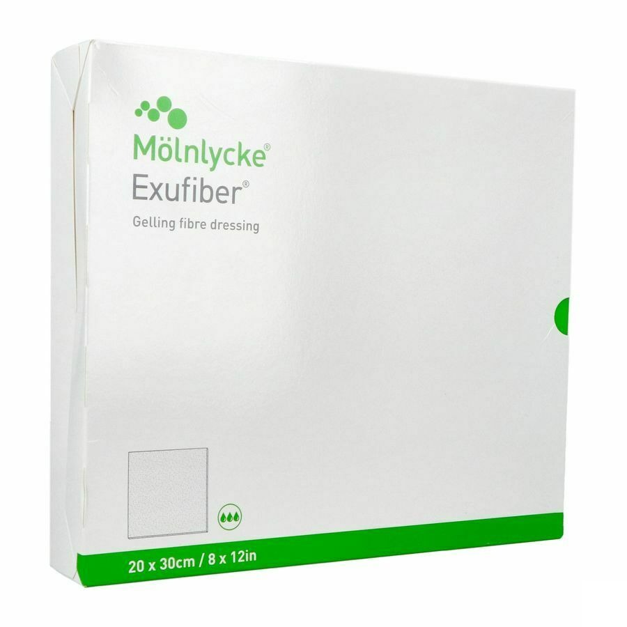 Exufiber Gelling Fibre Dressing Ster 20 X 30cm 5