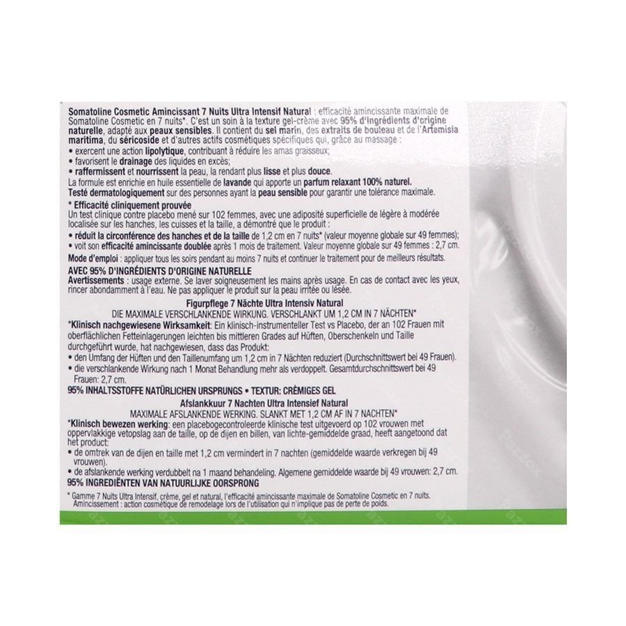 Somatoline Cosm.amincissant 7 Nuit Natural 400ml