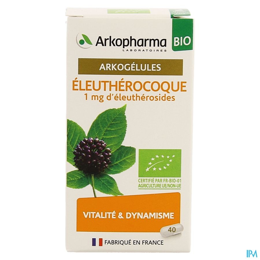 Arkogelules Eleutherocoque Bio Caps 40