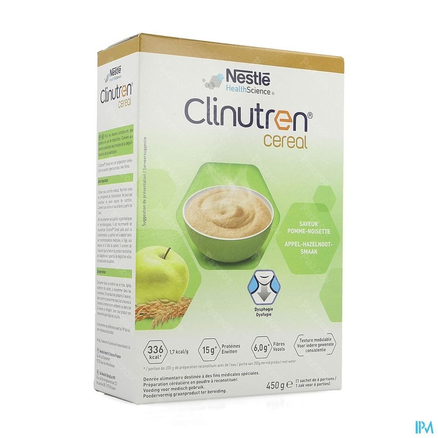 Clinutren Cereal Pomme Noisette 450g 
