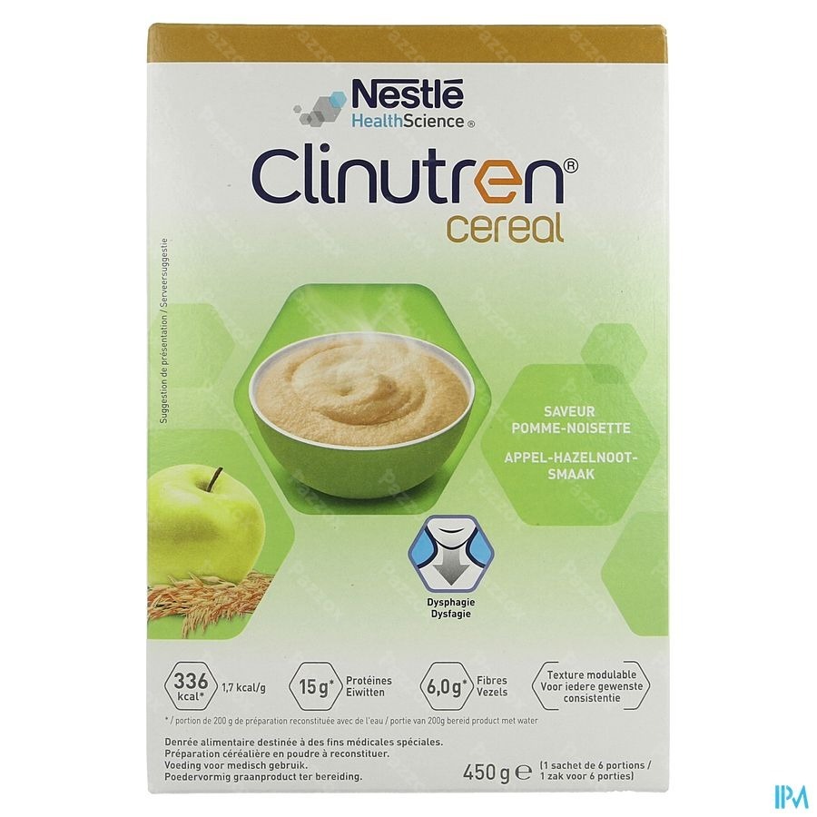 Clinutren Cereal Pomme Noisette 450g 