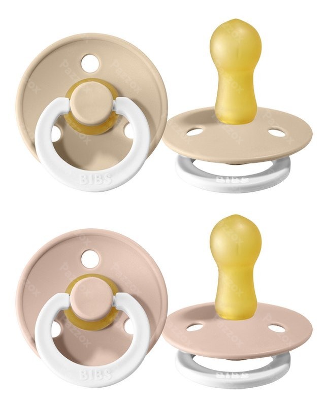 Bibs 2 Tetine Duo Glow In Dark Vanilla/blush
