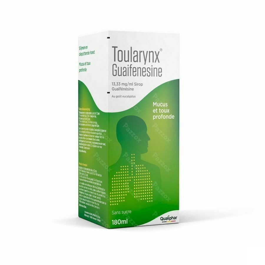 Toularynx Guaifenesine 13,33mg/ml Sirop 180ml