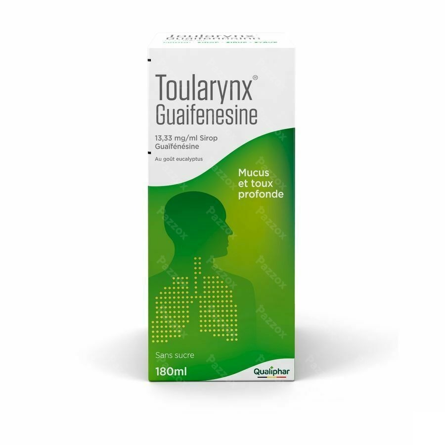 Toularynx Guaifenesine 13,33mg/ml Sirop 180ml