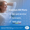 Calcium EG Forte 1000 mg Calcium 800I.E. Vitamine D3 90 Comprimés à Croquer Goût Citron 