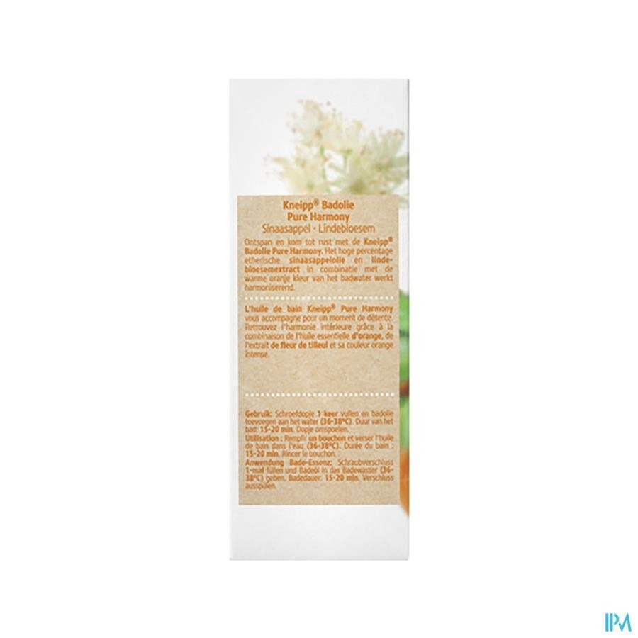 Kneipp Huile Bain Orange Tilleul 100ml