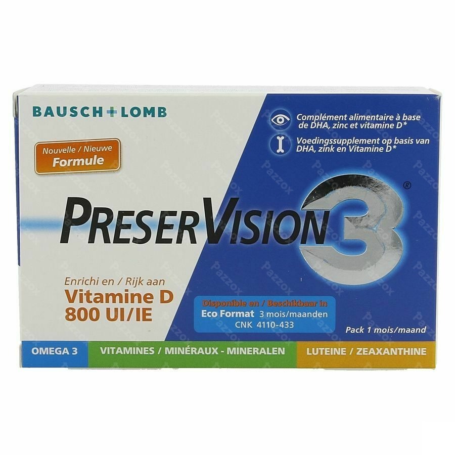 Preservision 3 + Vit D3 Caps 60