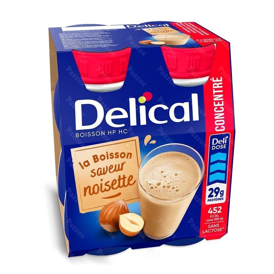 Delical CONCENTRE Noisette (4x200ml)