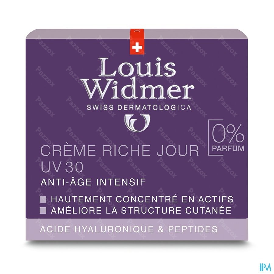 Widmer Creme Riche Jour Uv30 N/parf 50ml