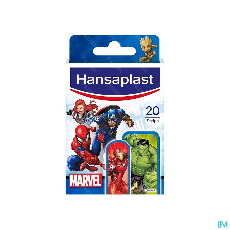 Hansaplast Pansement Enfants Marvel Strips 20