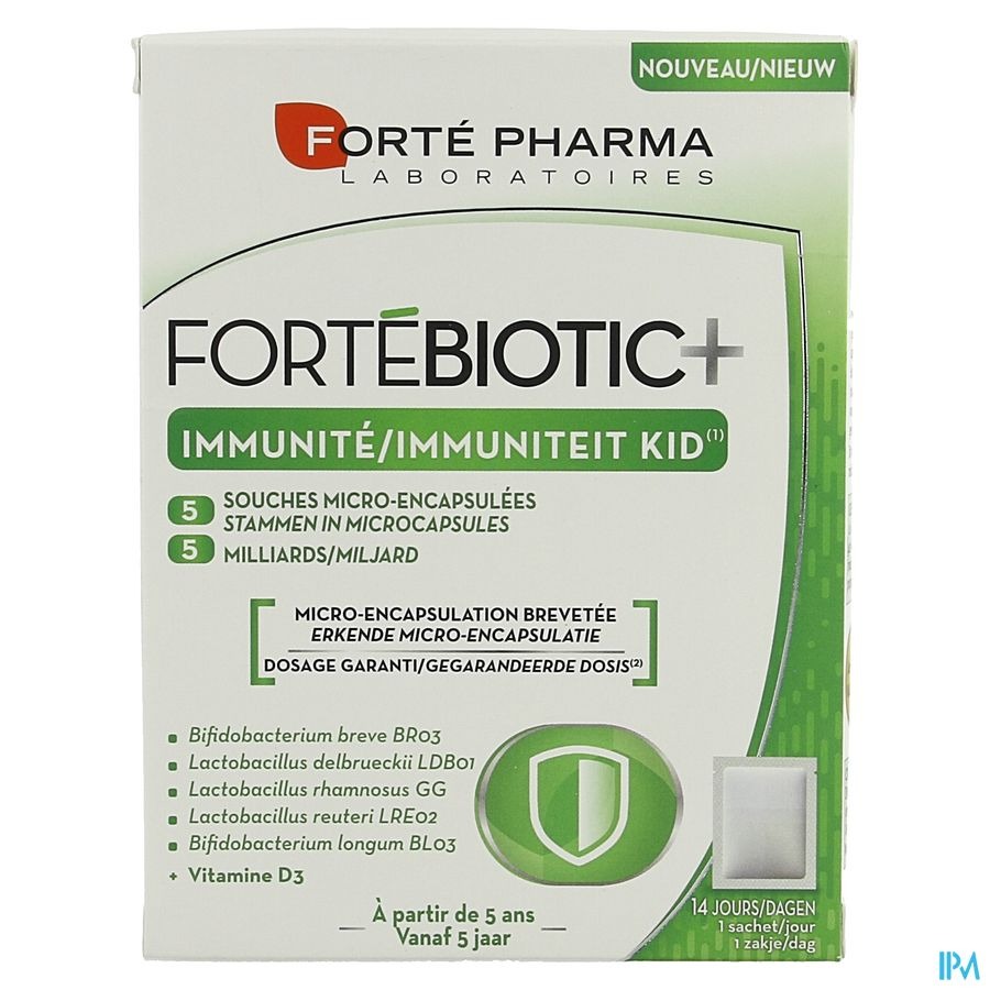 Fortebiotic+ Immunite Kid Vanille Sach 14