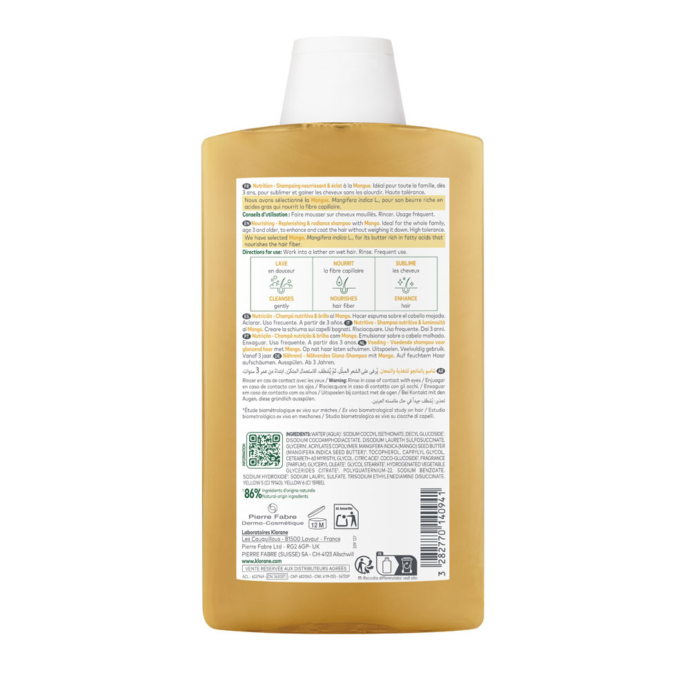 Klorane Shampooing Mango 400ml
