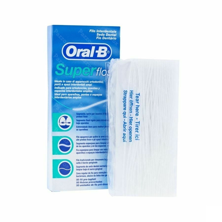 Oral-B Floss Super Floss Menthe 50m