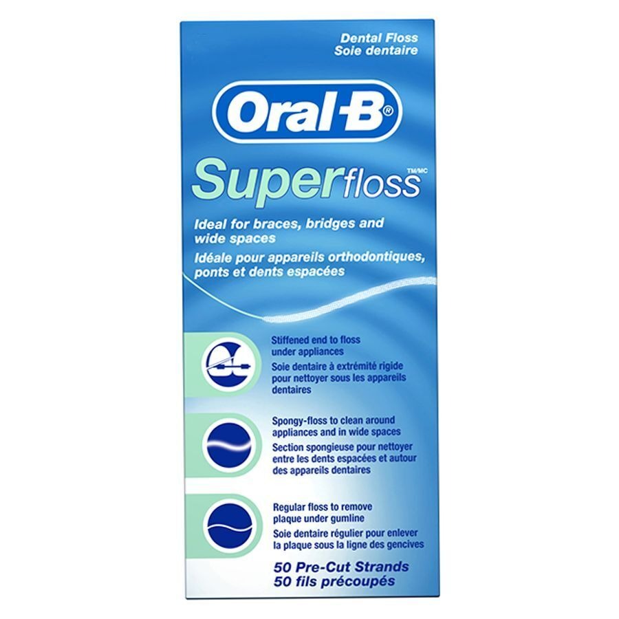 Oral-B Floss Super Floss Menthe 50m