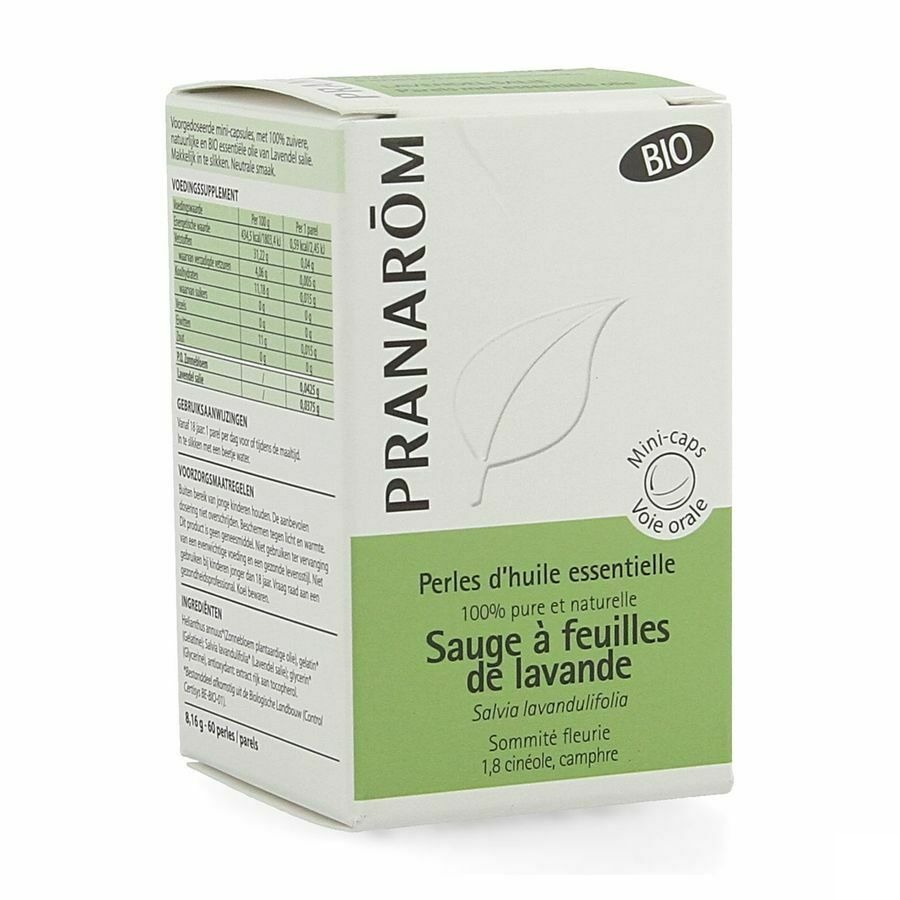 Perles Bio Sauge Fe Lav Hle Ess 60