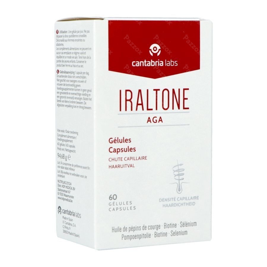 Iraltone Aga Chute Capillaire 60 Gélules