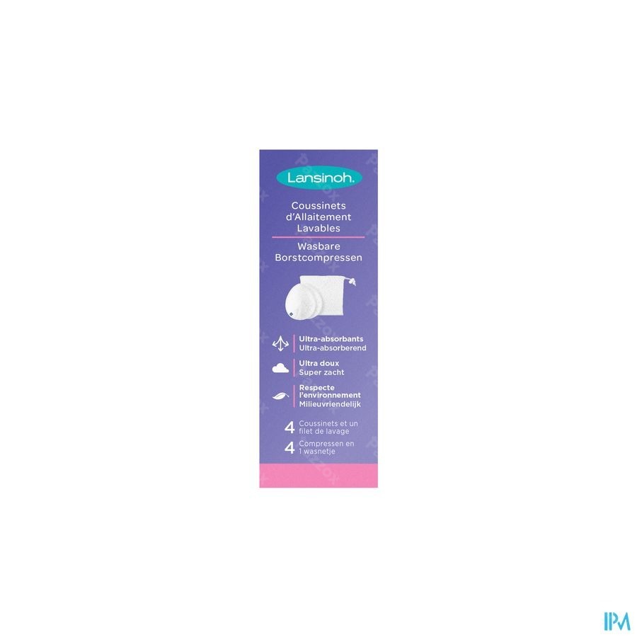 Lansinoh Coussinets Allaitement Lavables 4