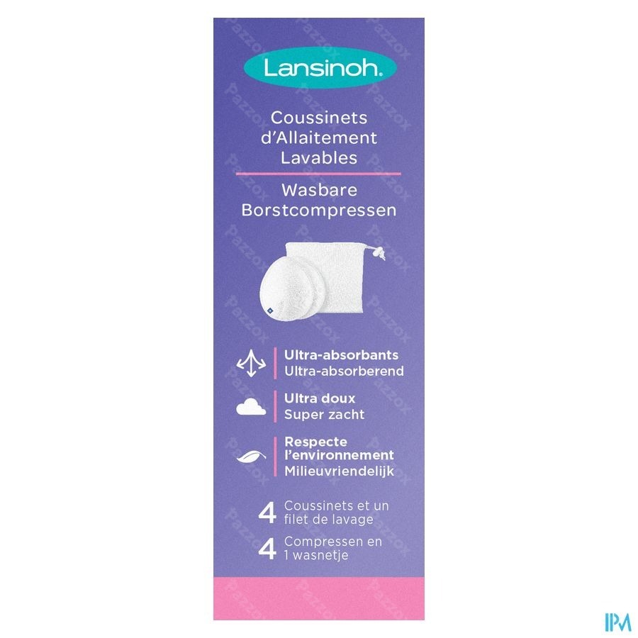 Lansinoh Coussinets Allaitement Lavables 4