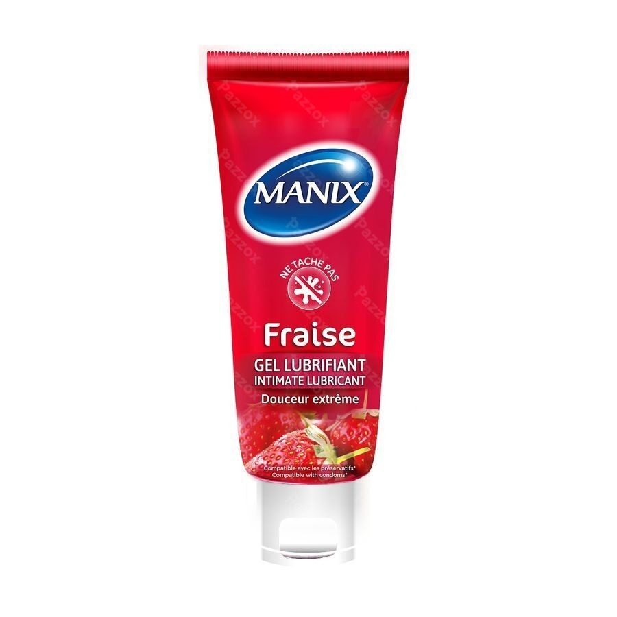 Manix Gel Lubrifiant Fraise 80ml
