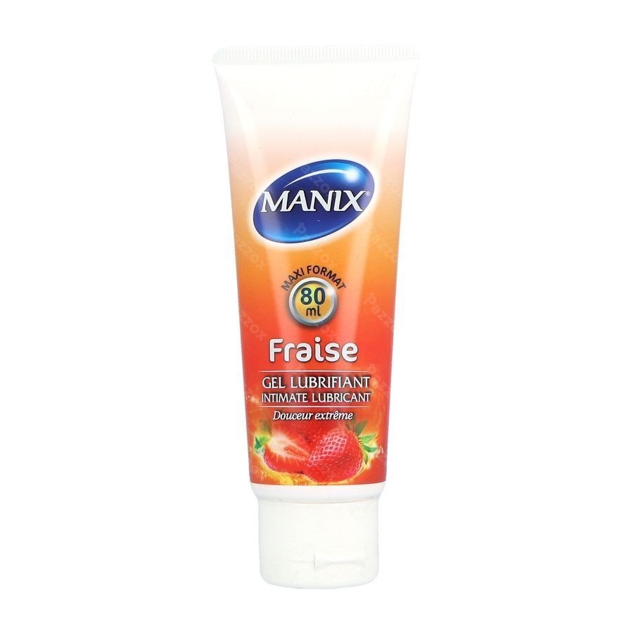 Manix Gel Lubrifiant Fraise 80ml
