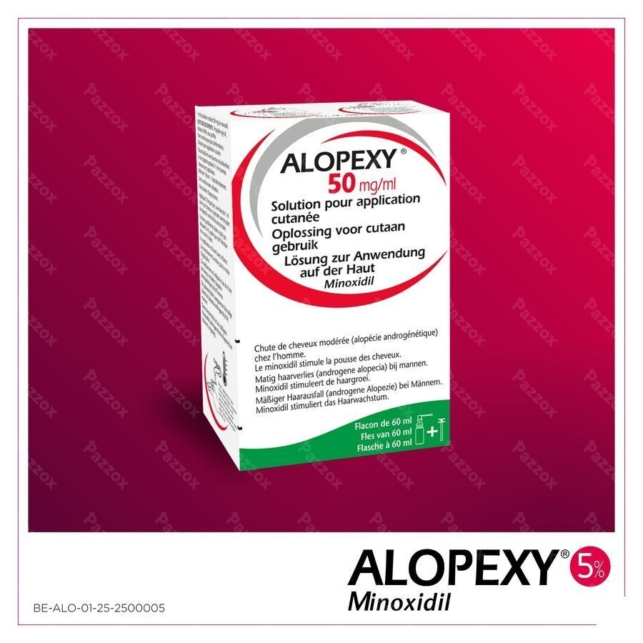 Alopexy 50mg/ml Sol Appl Cut.fl Pipette/spray 60ml