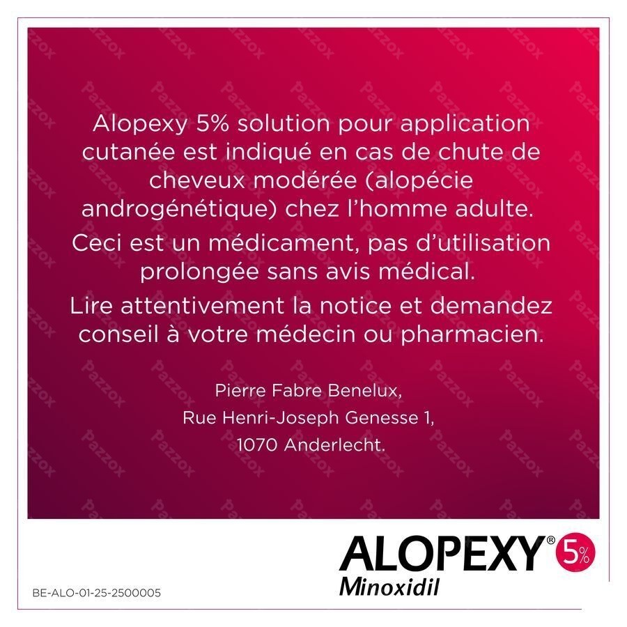 Alopexy 50mg/ml Sol Appl Cut.fl Pipette/spray 60ml