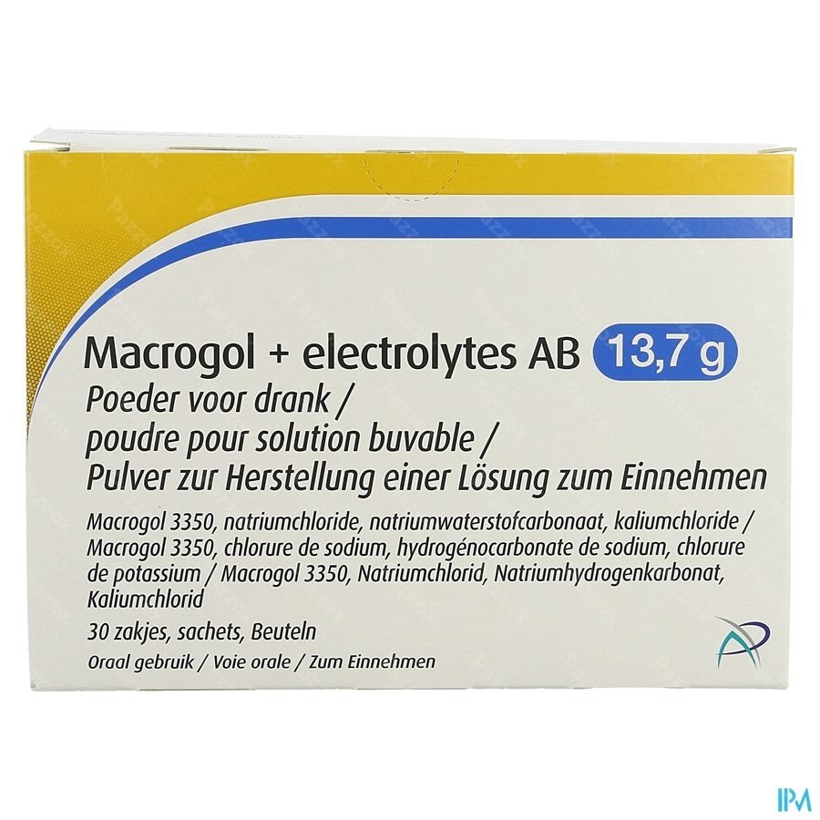 Macrogol + electrolytes AB 13.7g 30 Sachets