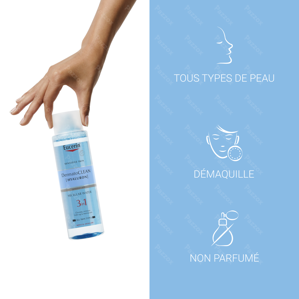 Eucerin Dermatoclean Hyaluron Eau Micellaire 3 en 1 400ml