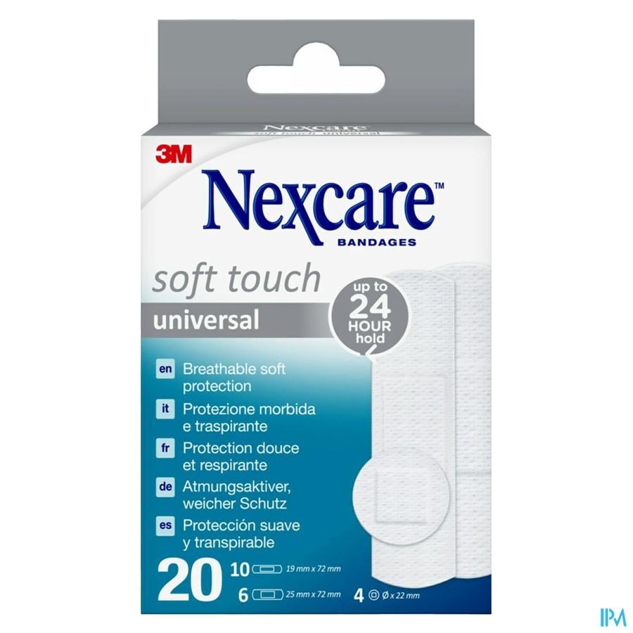 Nexcare 3m Soft Touch Universal Assort. Strips 20