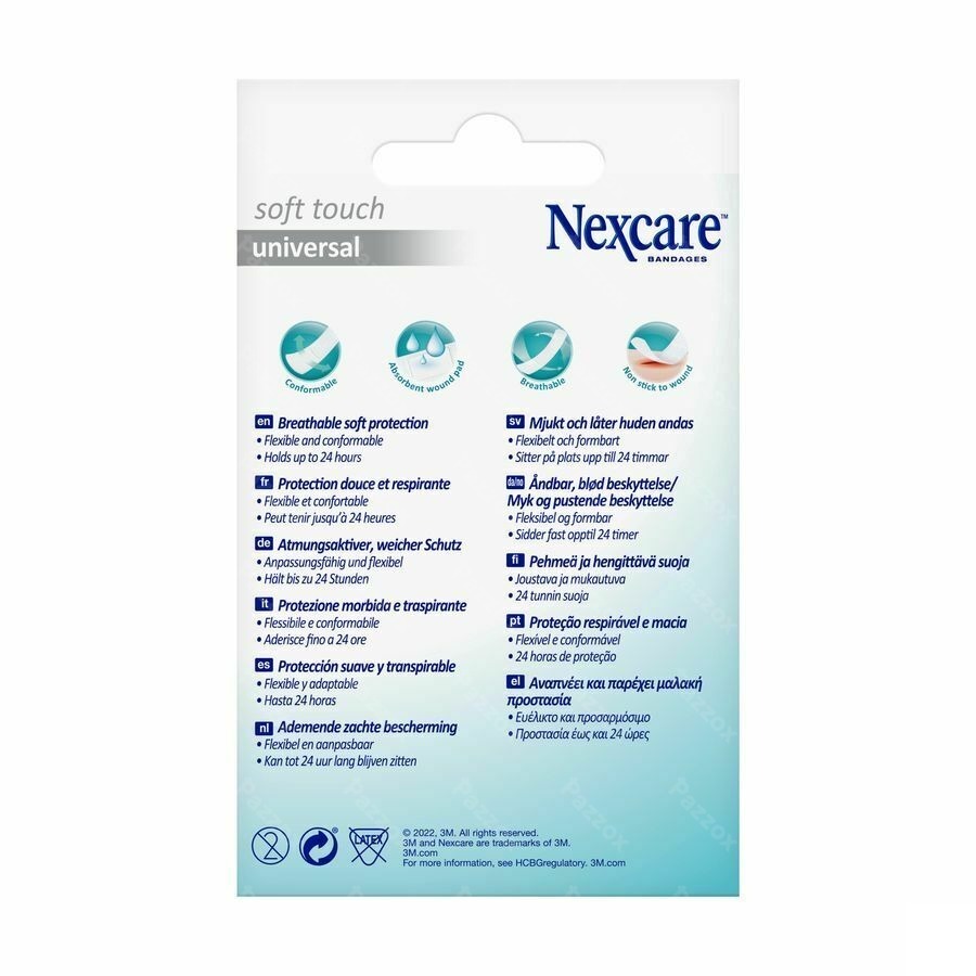 Nexcare 3m Soft Touch Universal 25mmx72mm Strips20