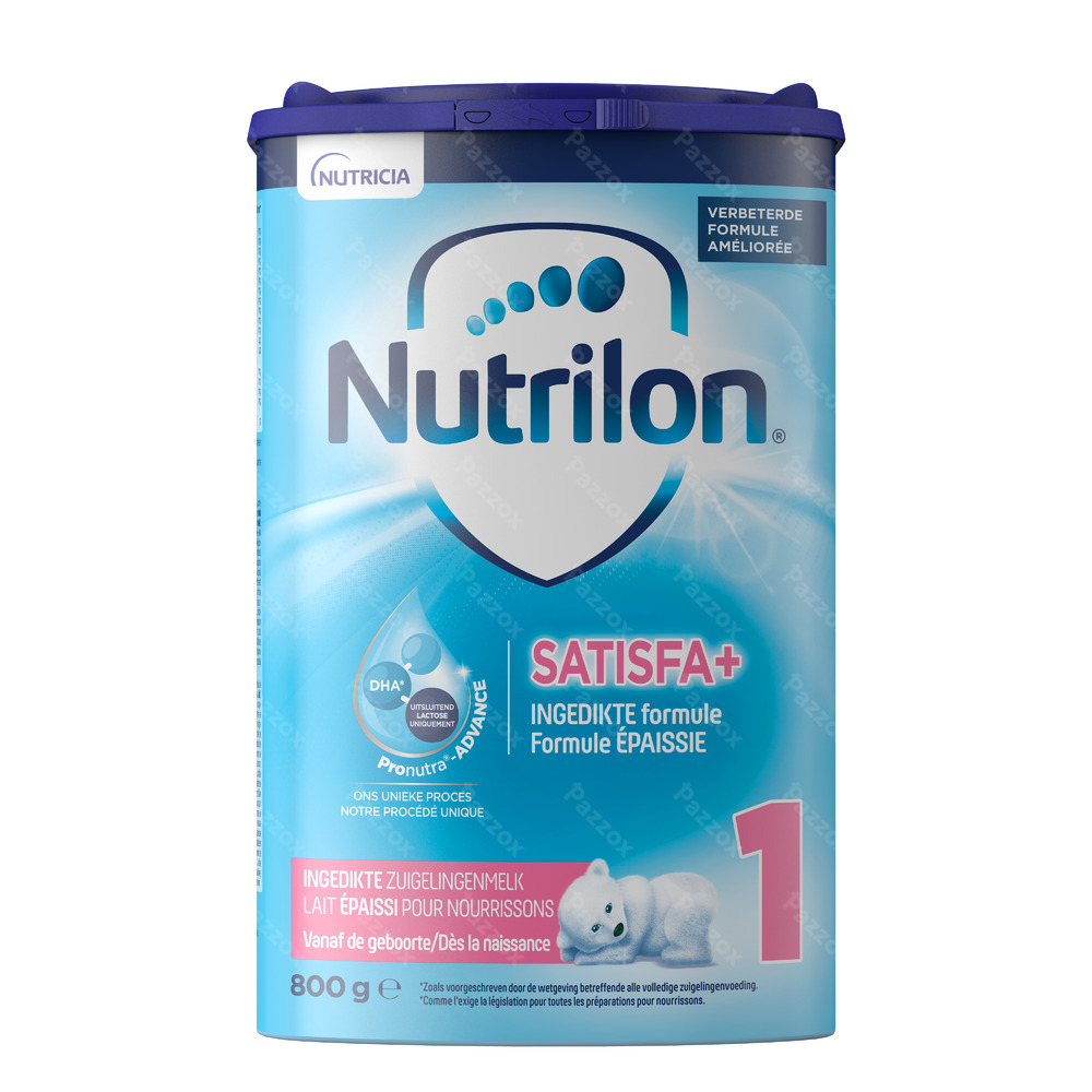 Nutrilon Satisfa+ 1 Lait Nourrissons Épaissis 0-6 Mois Poudre 800g