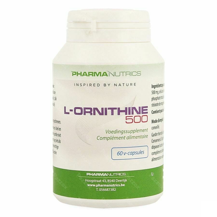 l-ornithine 500 V-caps 60 Pharmanutrics