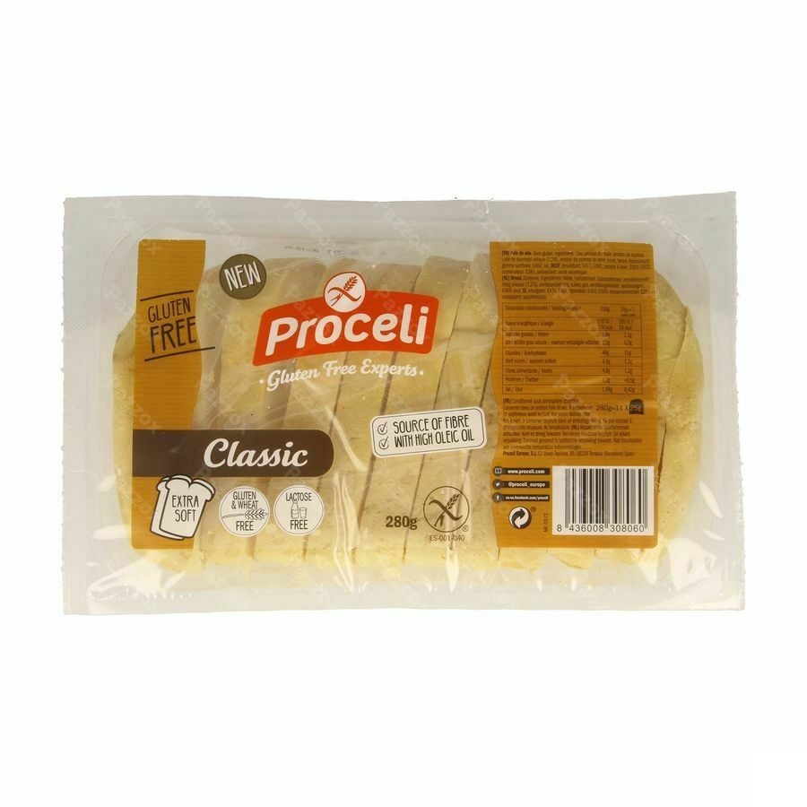 Proceli Classic Pain Mie Sandwich 280g Rte Revogan