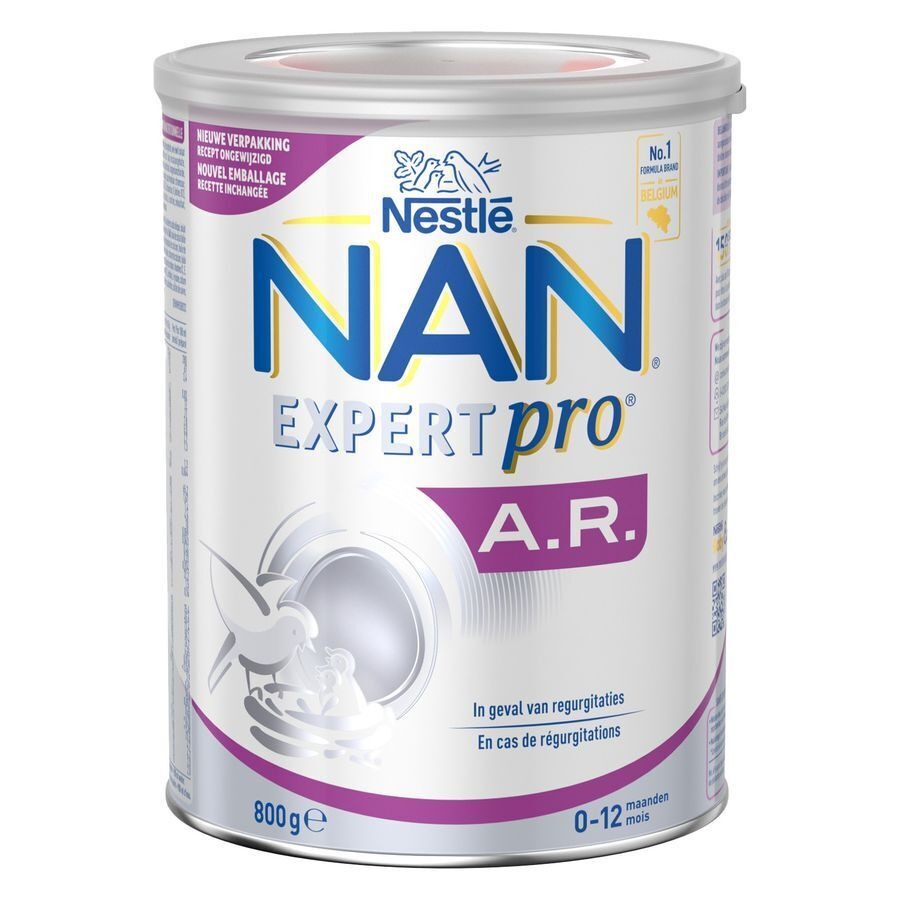 Nestlé Nan ExpertPro A.R. Lait Anti Régurgitations pour Nourrissons Bébé 0-12 Mois 800g