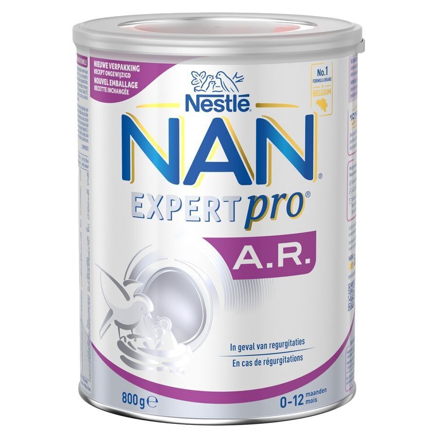 Nestlé Nan ExpertPro A.R. Lait Anti Régurgitations pour Nourrissons Bébé 0-12 Mois 800g