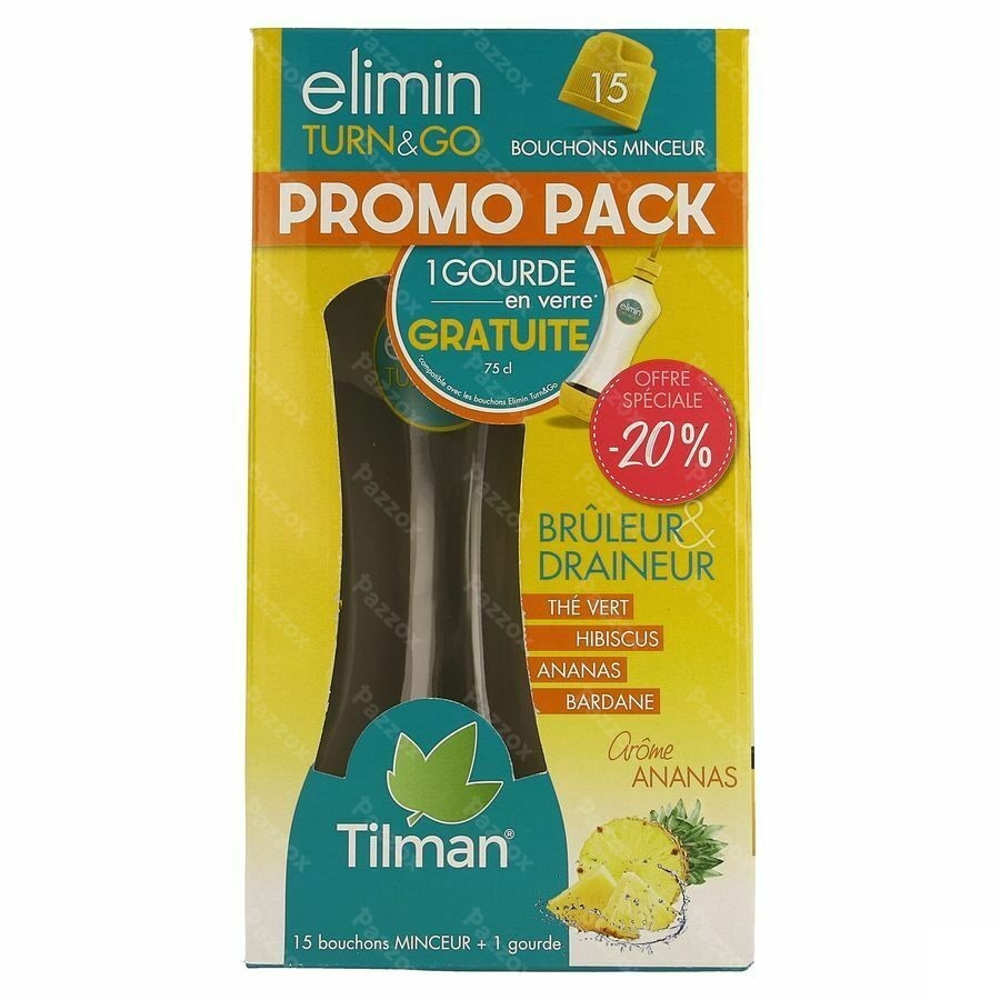 Elimin Turn&go Ananas 15 Bouchons -20%