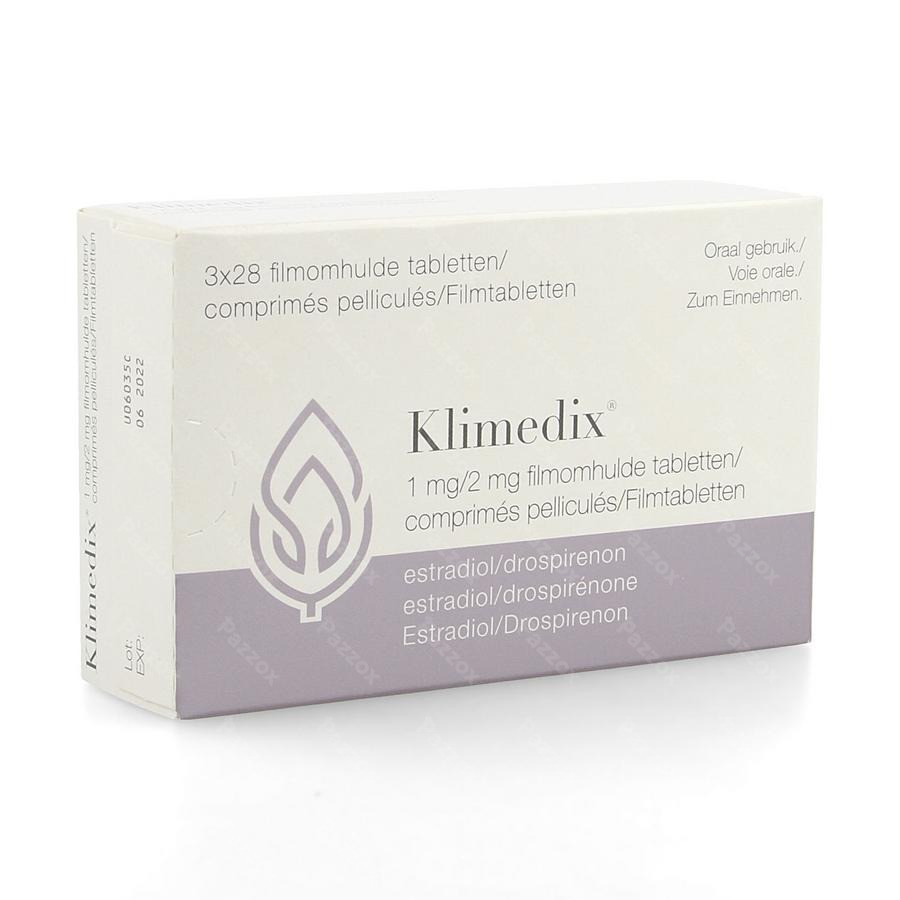 Klimedix 1mg/2mg Comp Pell 3 X 28